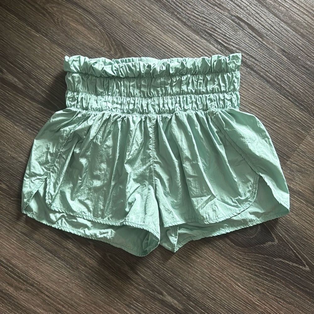 High Waisted Shorts Size S Light Green/Teal